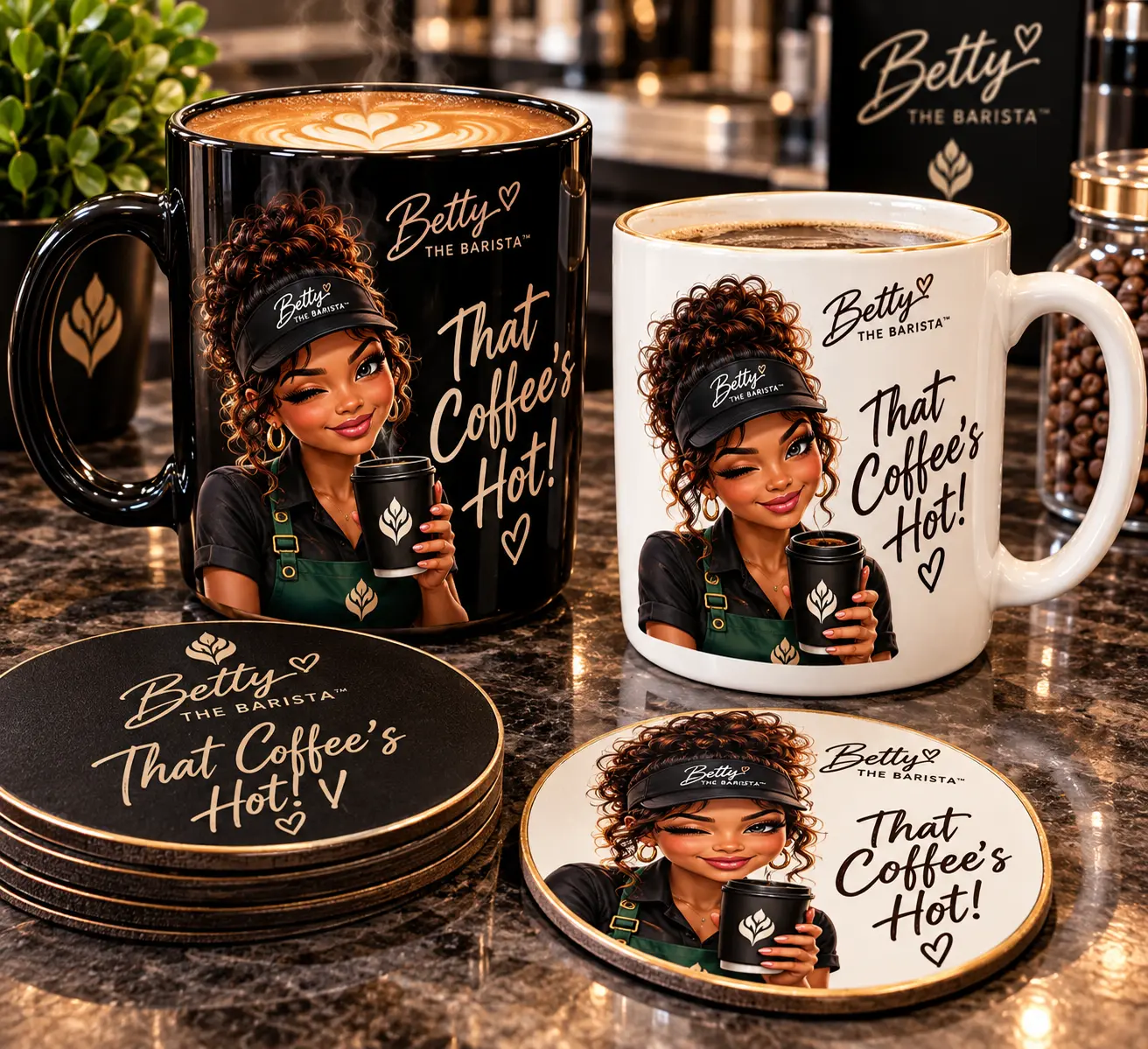 That Coffee's Hot! Noir Set